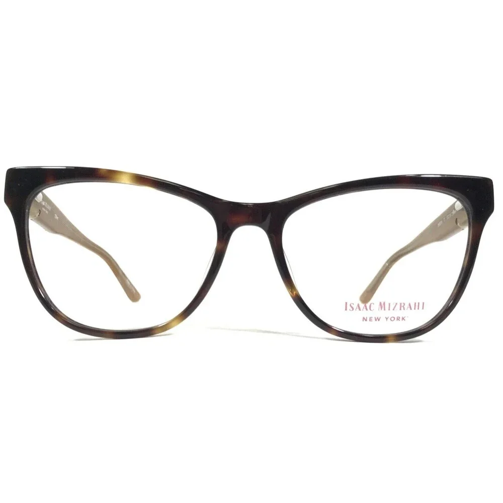 Isaac Mizrahi Eyeglasses Frames IM30019 Brown Tortoise Cat Eye 53-16-135